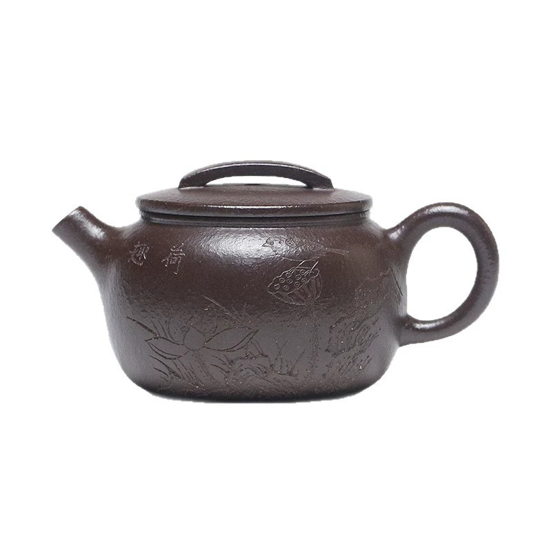 Lotus Fun Zisha Teapot Pure Handmade Chinese Tea Kettles - Image 2