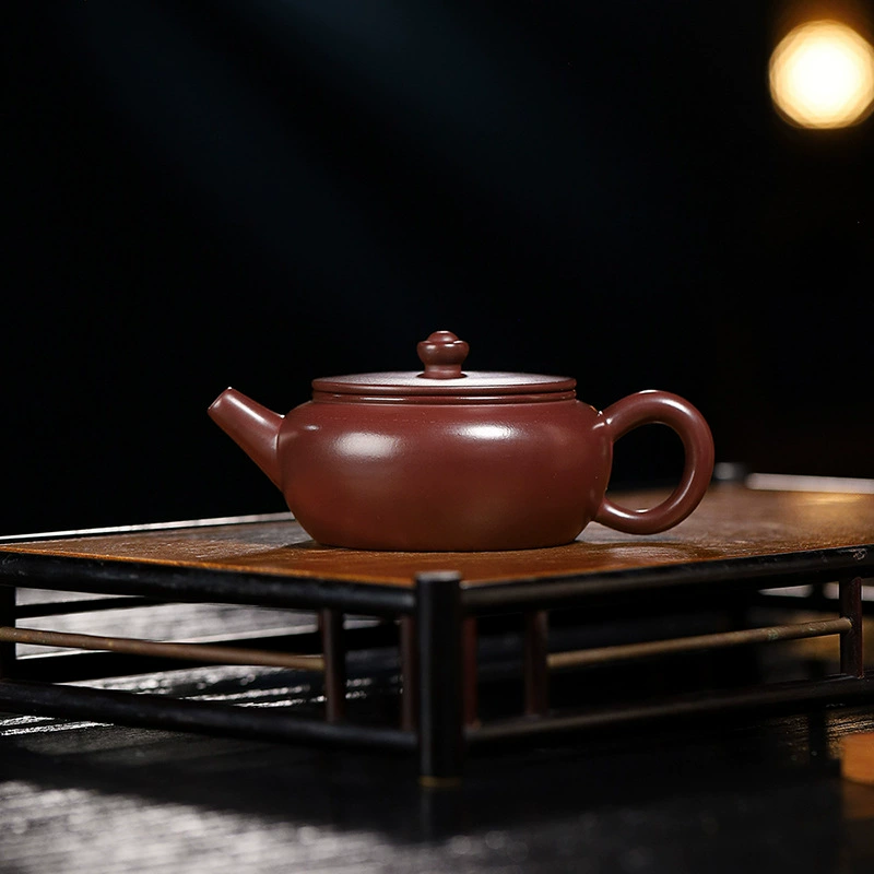 Handmade Ball Hole Flat Cheng Pot Chinese Tea Kettles - Image 5
