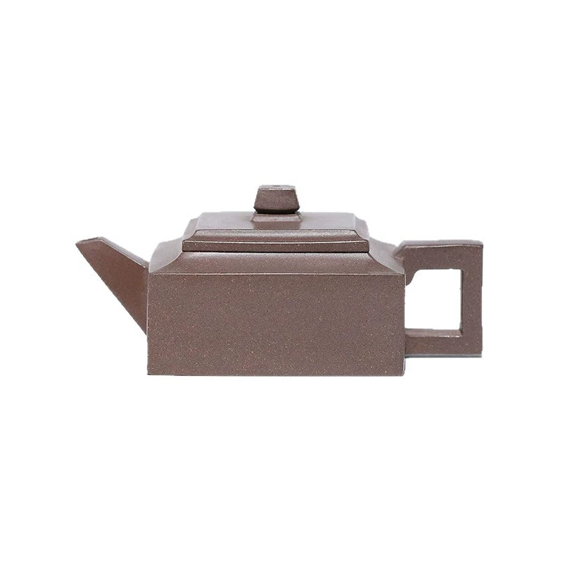 Fangshan Yishi Square Zisha Teapot Chinese Tea Kettles - Image 2