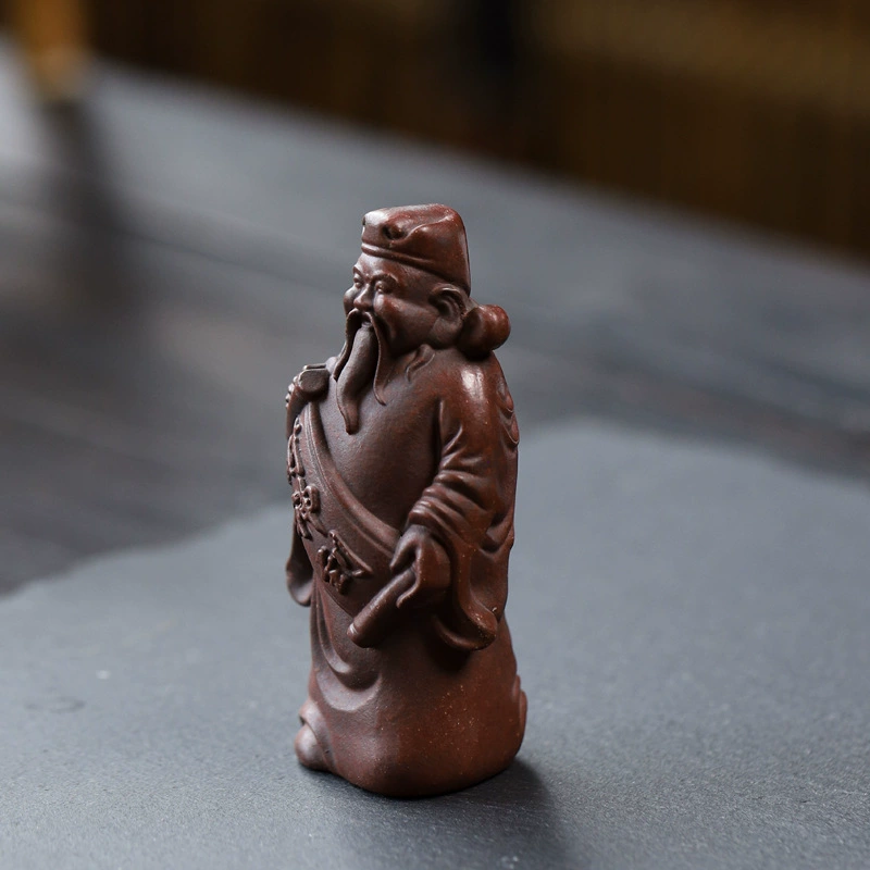 Handmade ZishaTeaPet God of Wealth Decor - Image 4