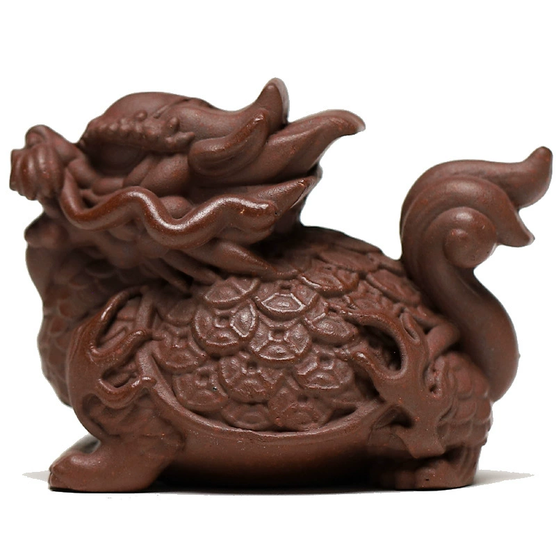 Zisha Tea Pet Dragon Tortoise Decor - Image 2