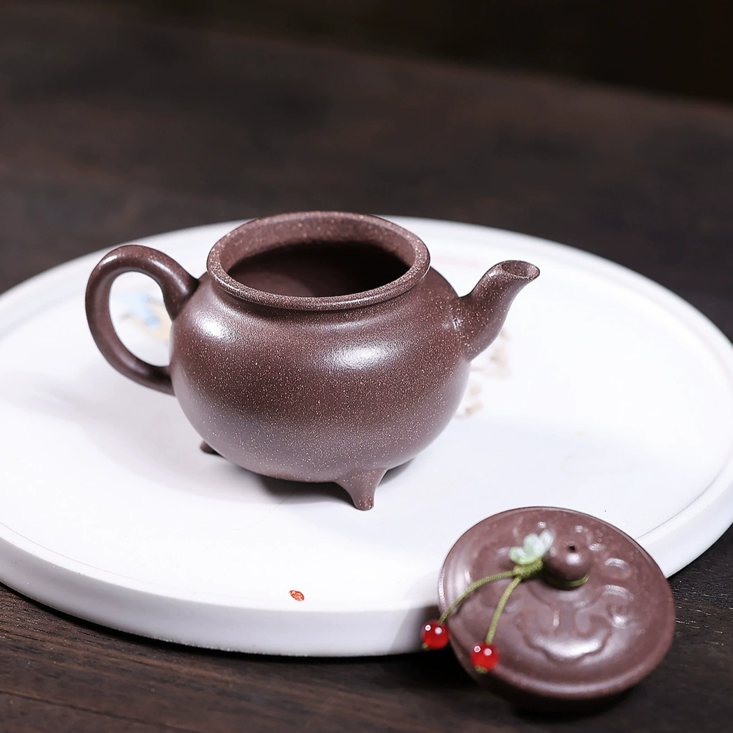 Semi-Handmade Multicolor Dabin Ruyi Zisha Teapot for Kung Fu Tea - Image 4