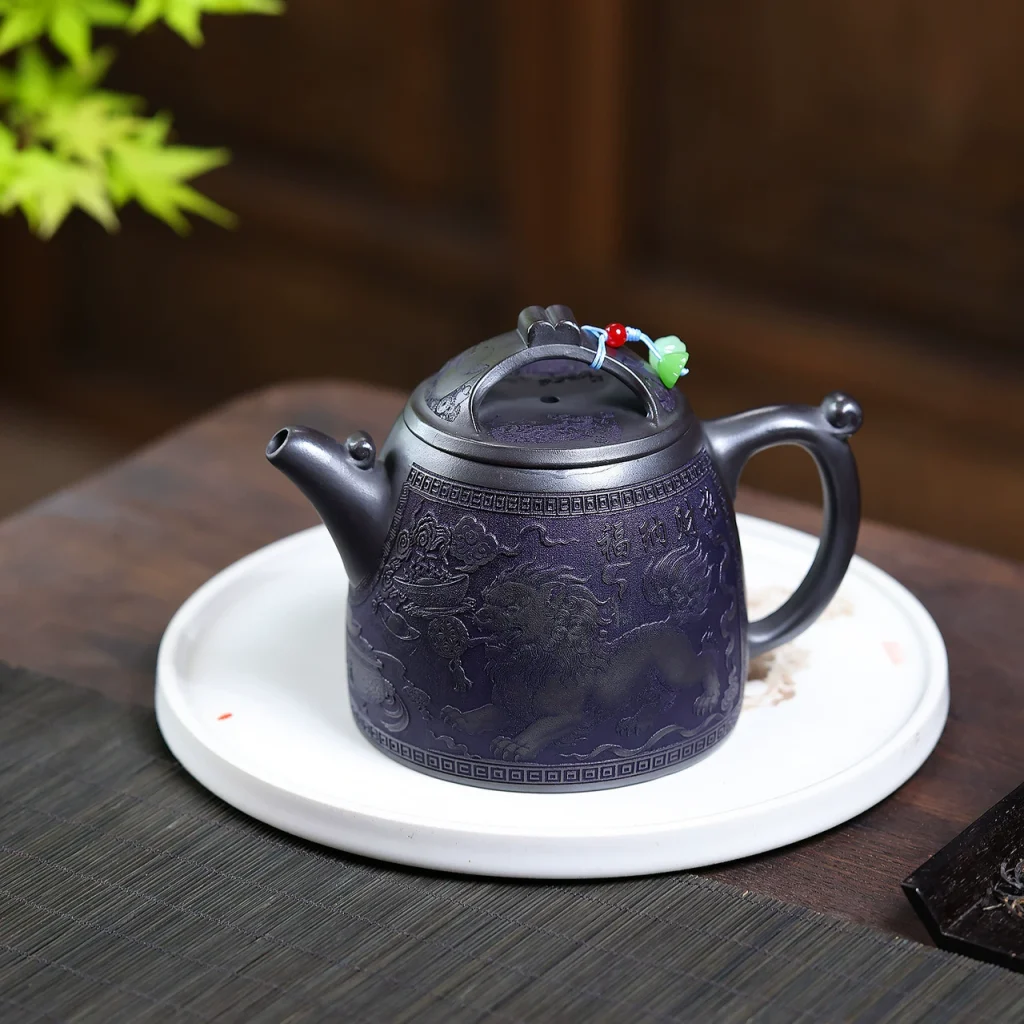Auspicious Wealth Attracting Qin Quan Chinese Tea Kettles