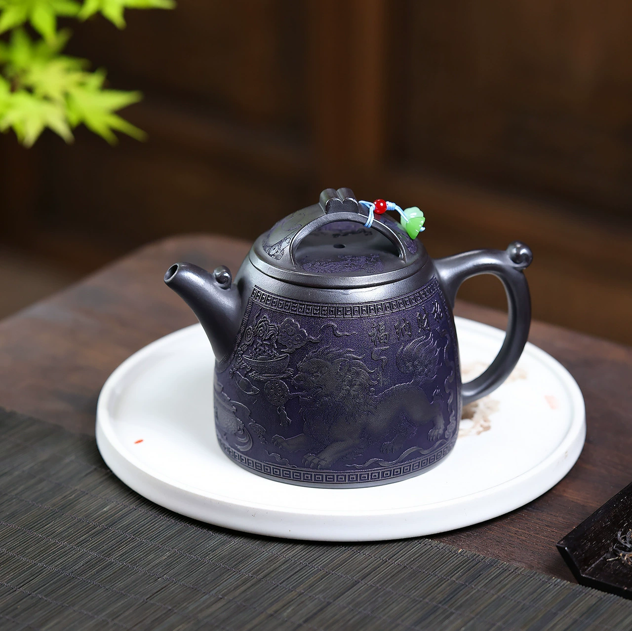 Auspicious Wealth Attracting Qin Quan Chinese Tea Kettles