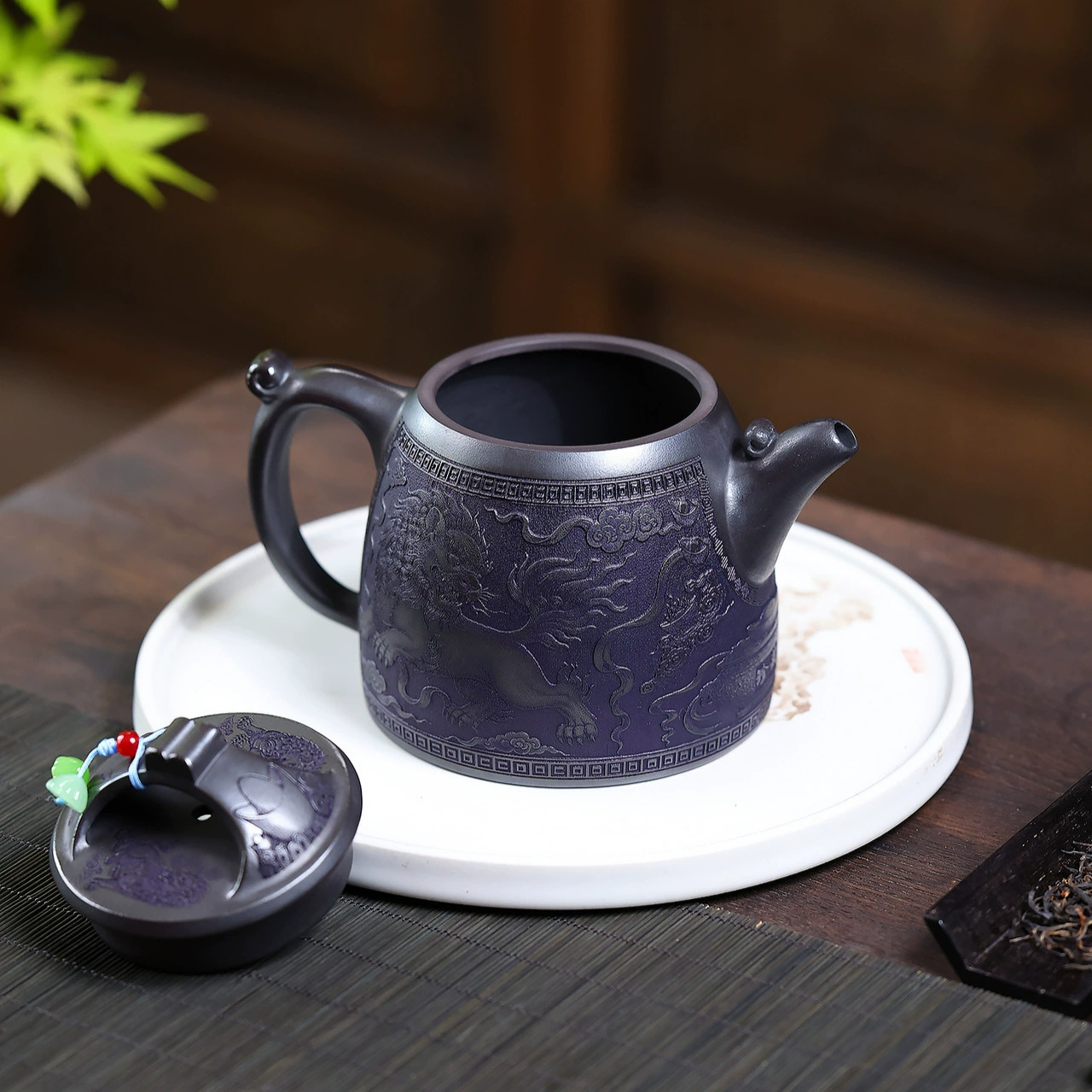 Auspicious Wealth Attracting Qin Quan Chinese Tea Kettles - Image 4