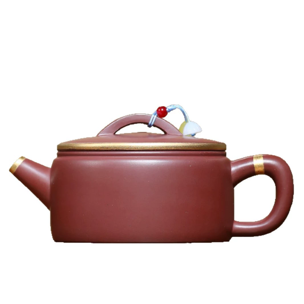 Gold-Decorated Han Wa Household Yixing Clay Teapots - Image 2