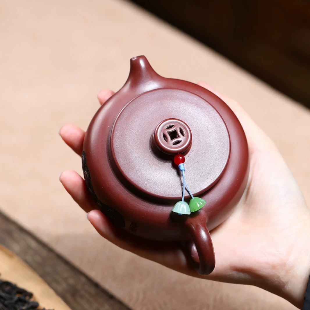 Household Wealth Gathering Han Wa Zisha Teapot - Image 4