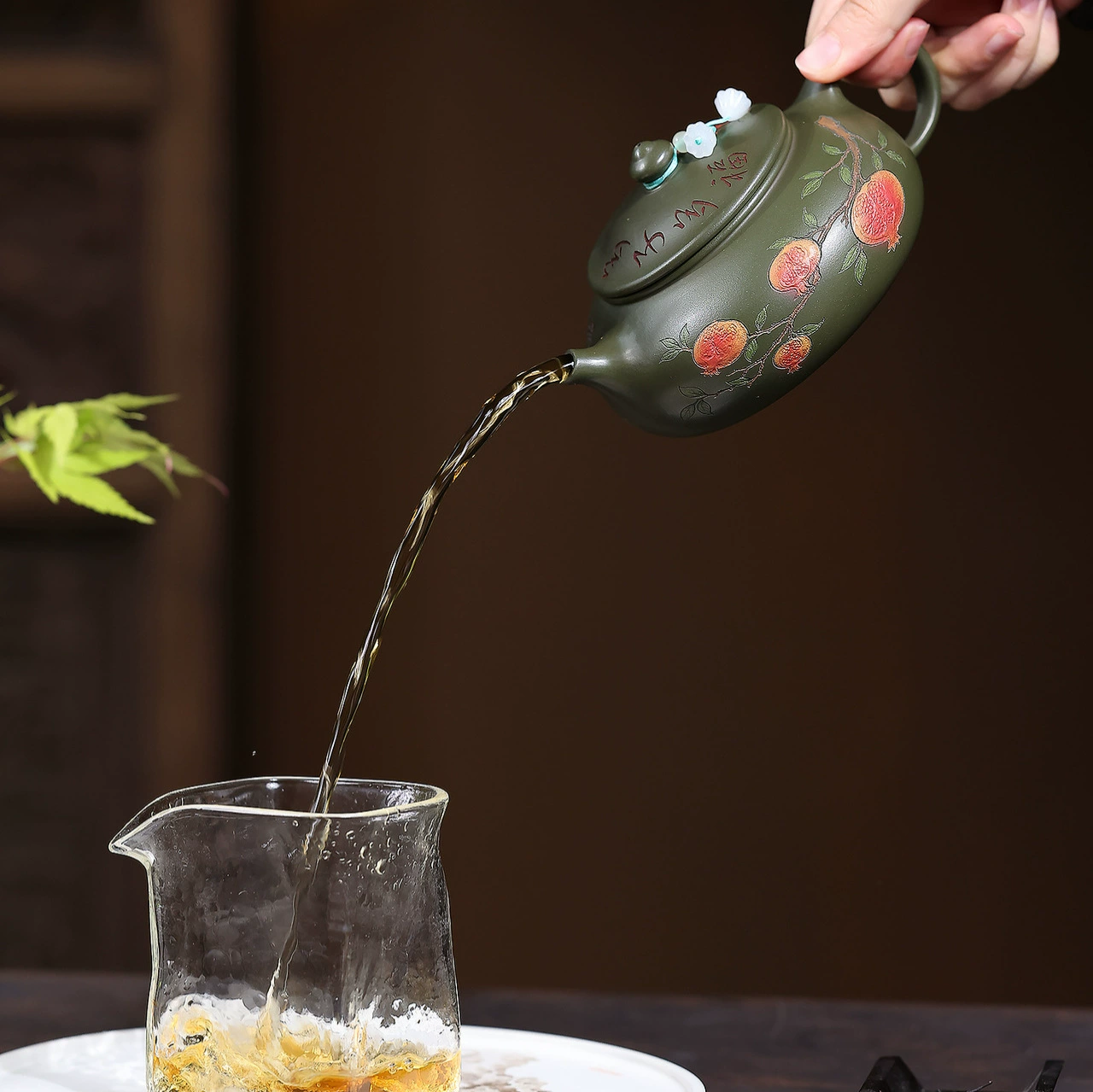 Handmade Blessing of Many Sons Hanjiang Zisha Teapot - Image 3