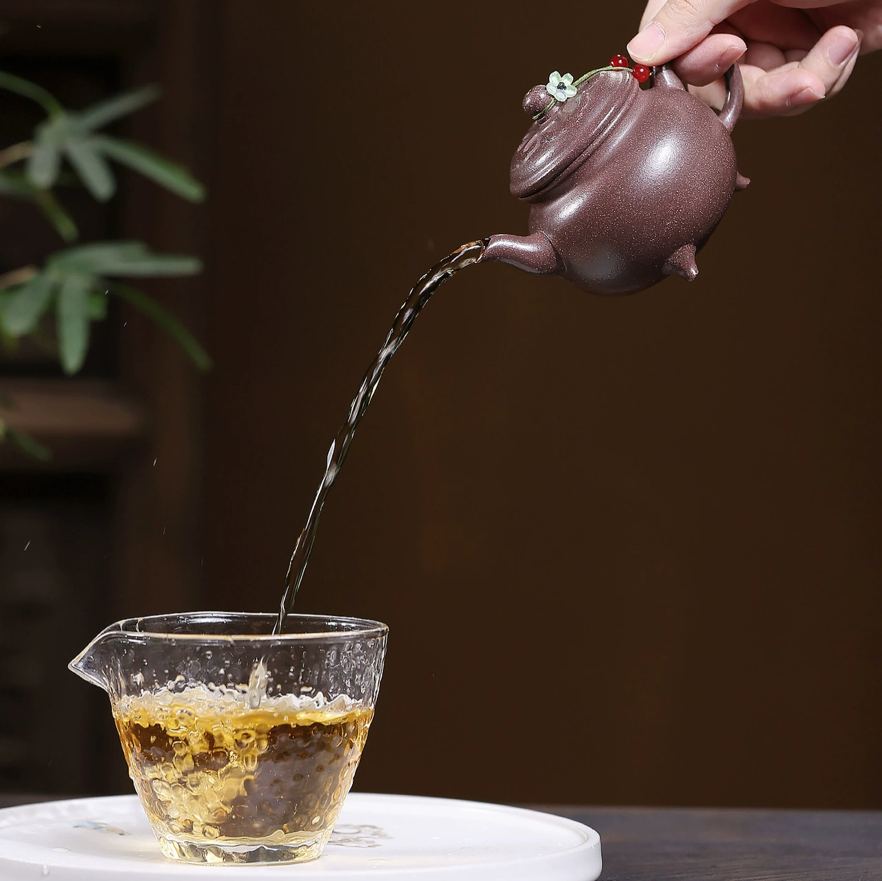 Semi-Handmade Multicolor Dabin Ruyi Zisha Teapot for Kung Fu Tea - Image 3