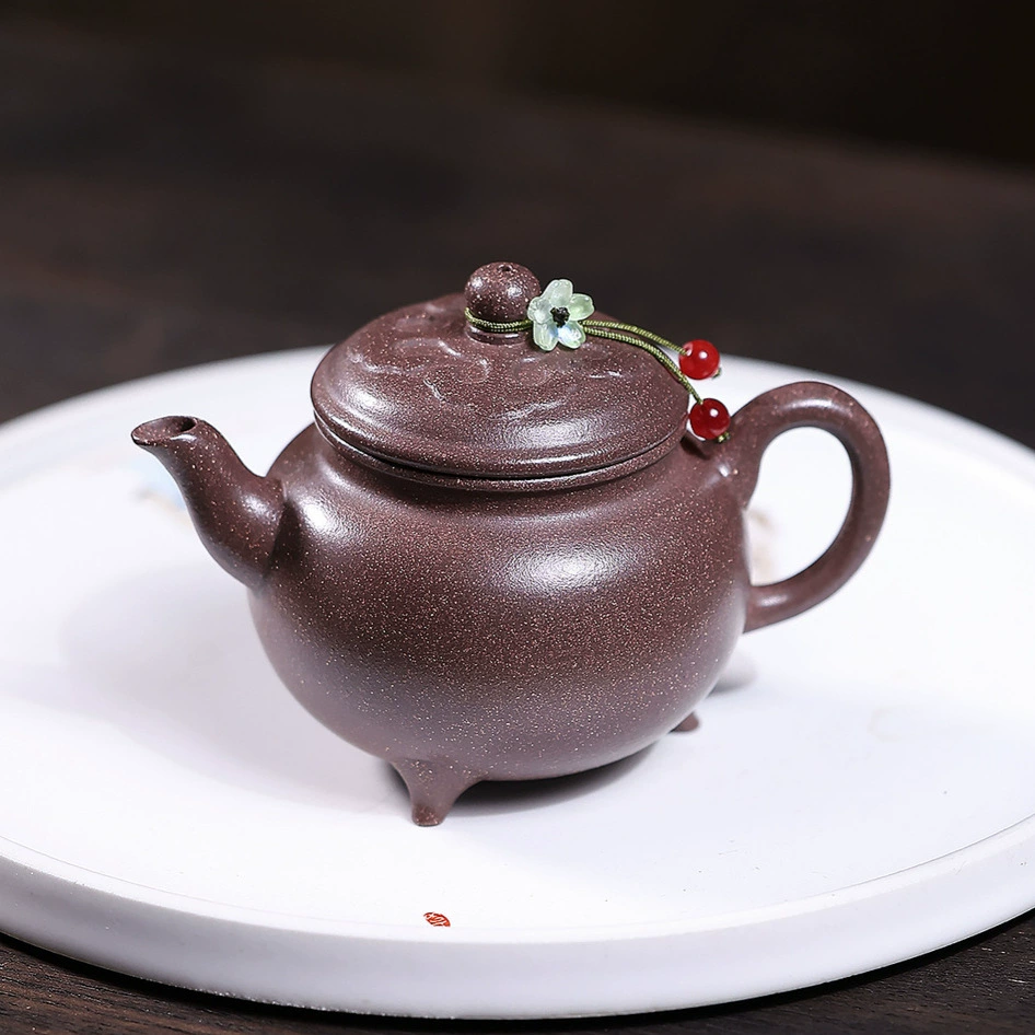 Semi-Handmade Multicolor Dabin Ruyi Zisha Teapot for Kung Fu Tea - Image 5