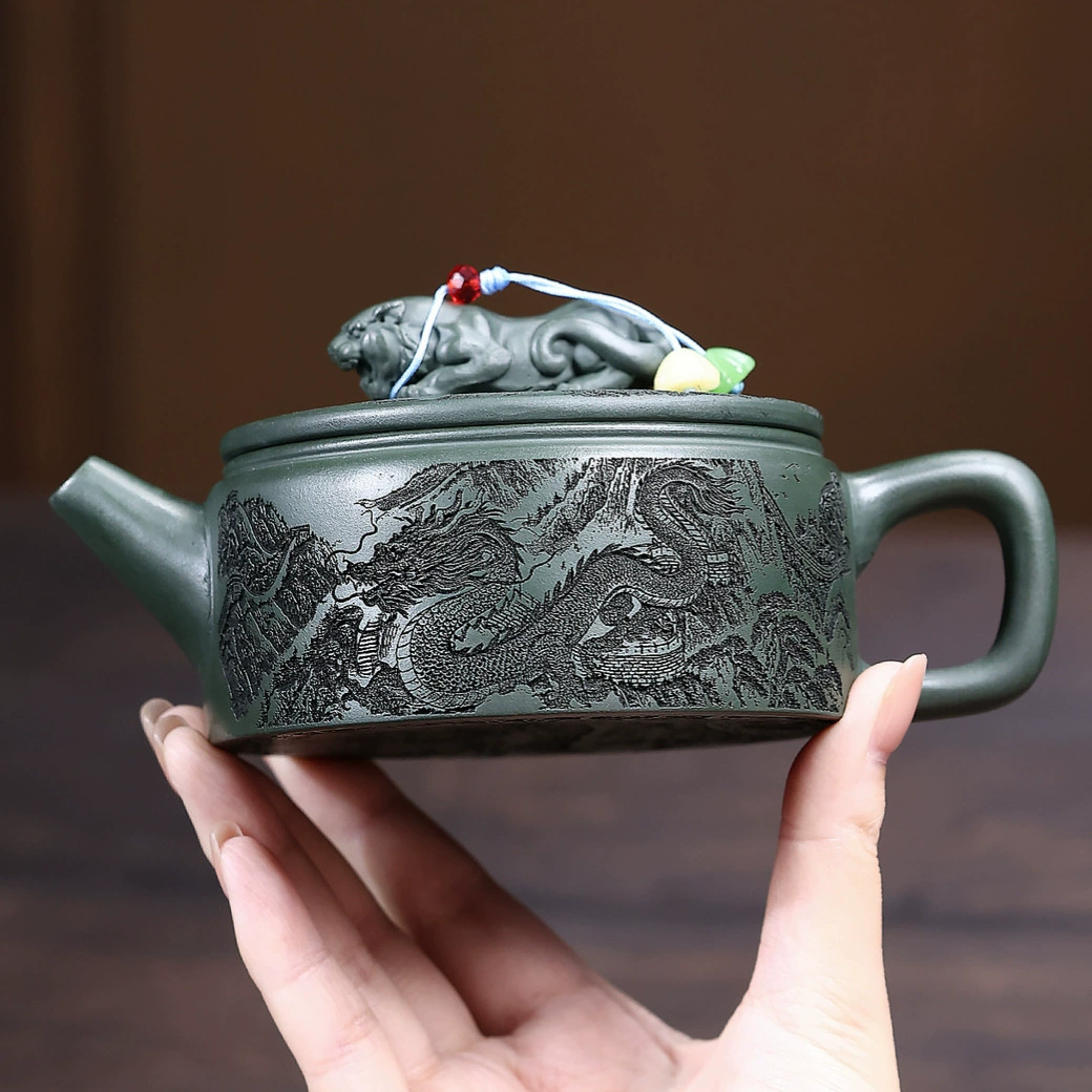 Handmade Crouching Tiger Hidden Dragon Zisha Teapot - Image 5