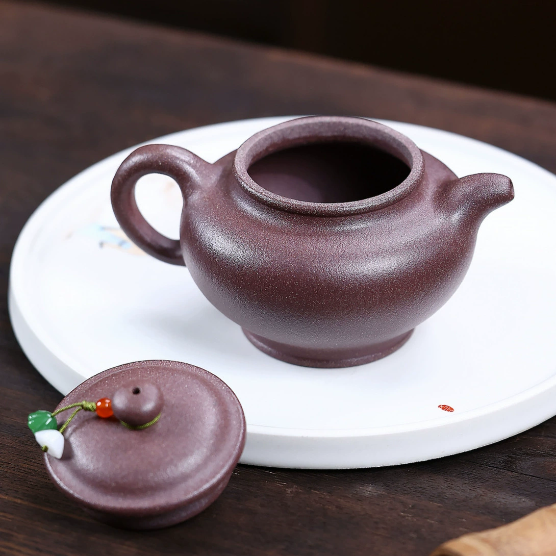 Handmade Plain Unadorned Duo Zhi Zisha Teapot - Image 4