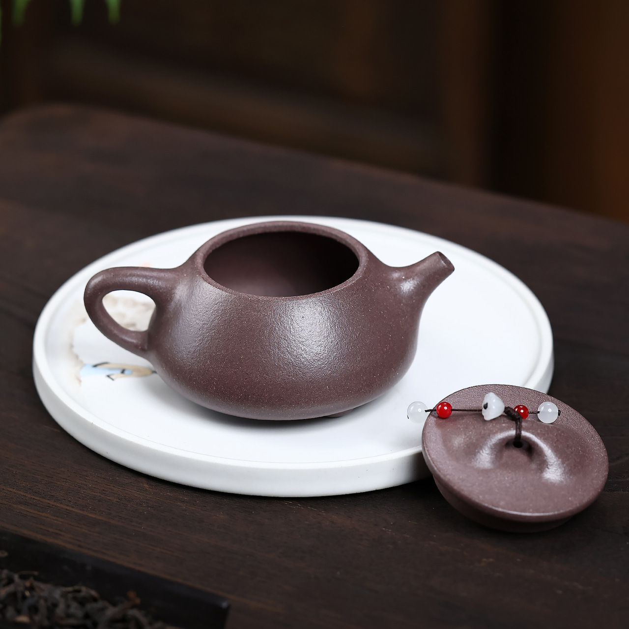 Handmade Gold Sand Shipiao Chinese Tea Kettle - Image 4