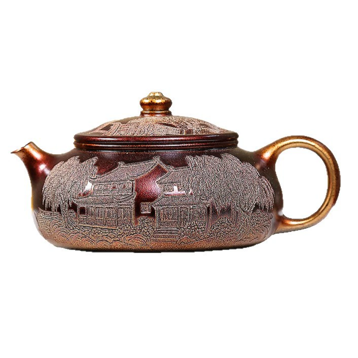 Handmade Shell‑Fired Hanjiang Chinese Tea kettle - Image 2