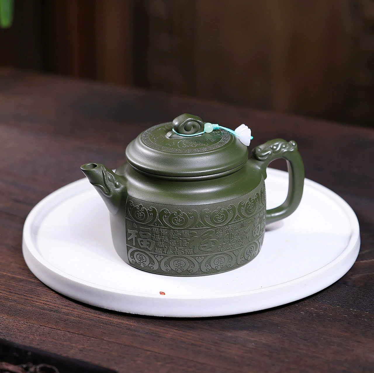 Handmade Baifu Dezhong Yixing Clay Teapot - Image 5
