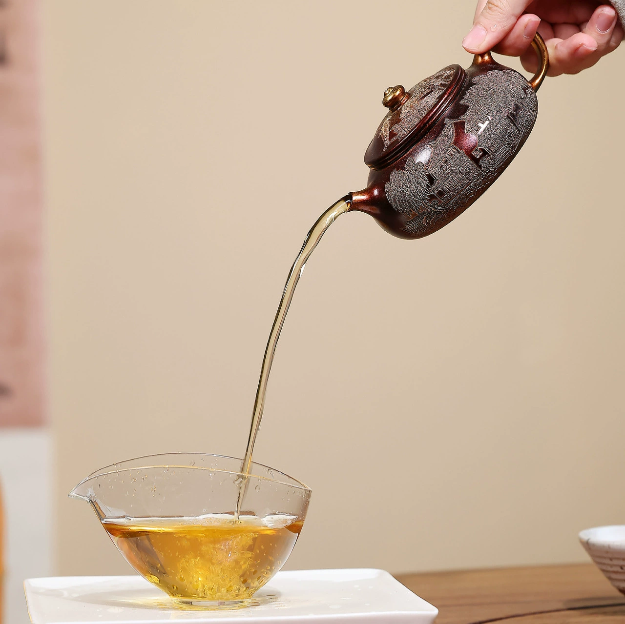 Handmade Shell‑Fired Hanjiang Chinese Tea kettle - Image 3
