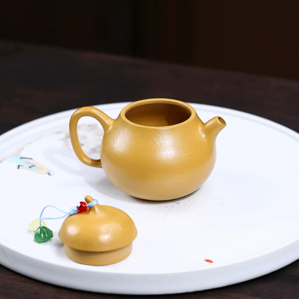 Semi-handmade Fingertip Eggplant Shaped Chinese Tea Kettles - Image 4