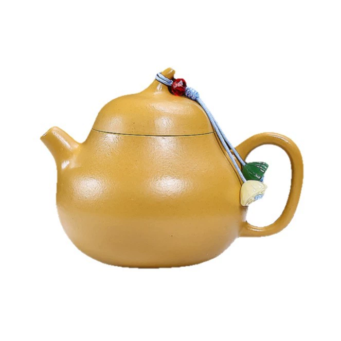 Semi-handmade Fingertip Eggplant Shaped Chinese Tea Kettles - Image 2