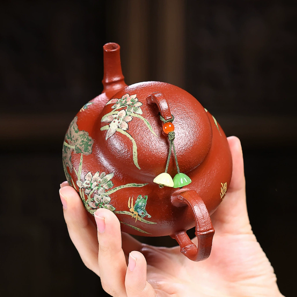 Handmade Subtle Orchid Fragrance High-end Yixing Tea Pot - Image 4