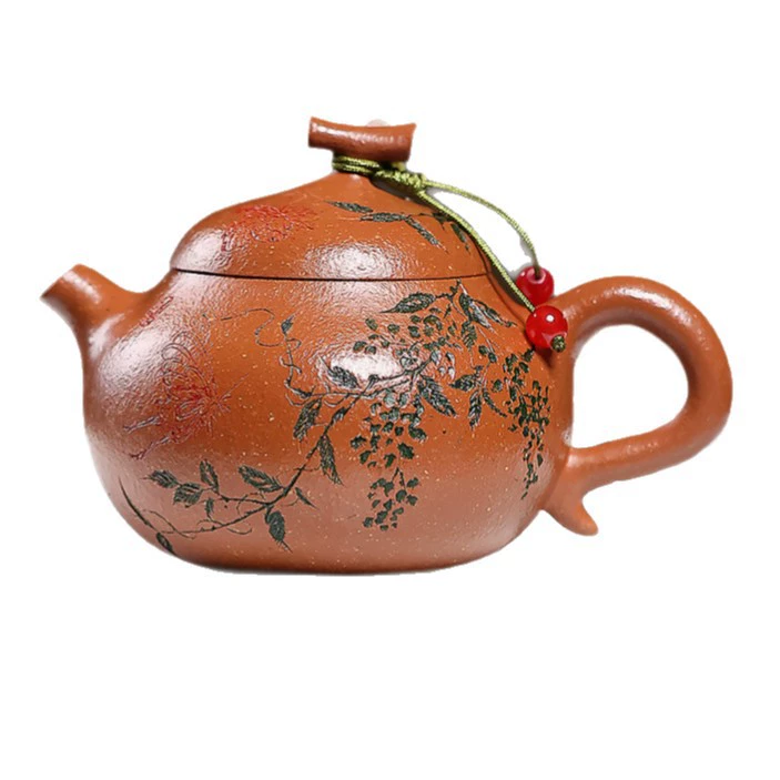 Handmade Shuoguo Eggplant Melon Clay Teapot Chinese - Image 2