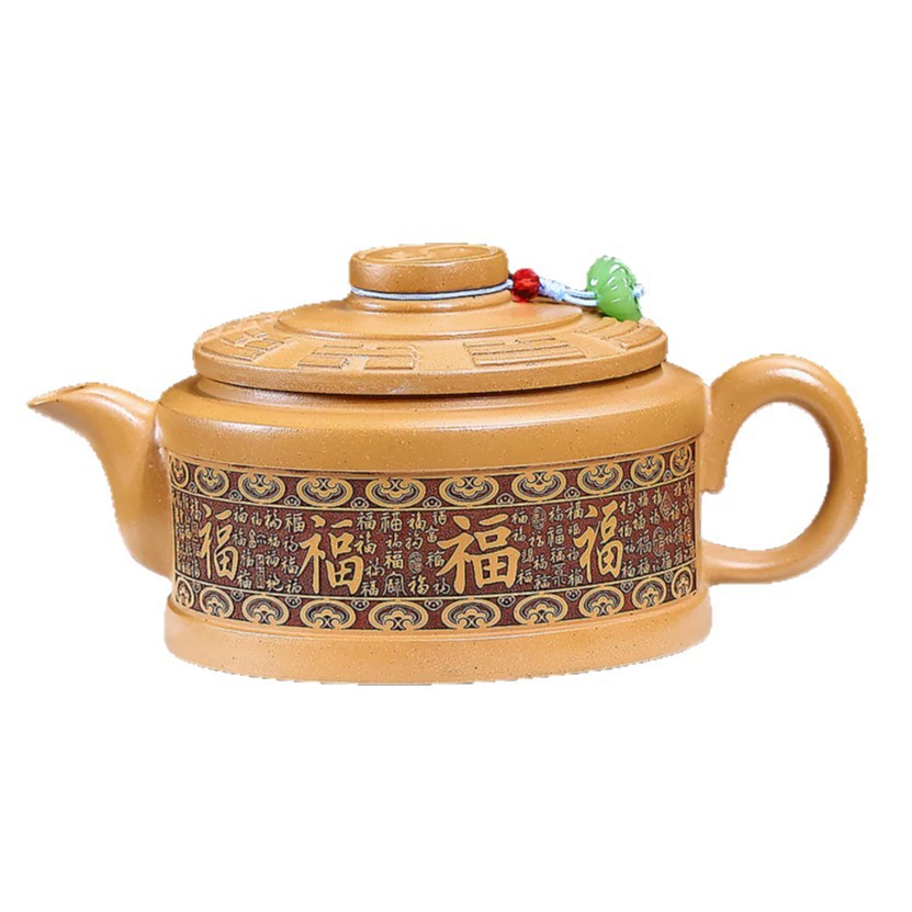 Handmade Plum Bamboo Cold River Chinese Tea Kettles - Image 2