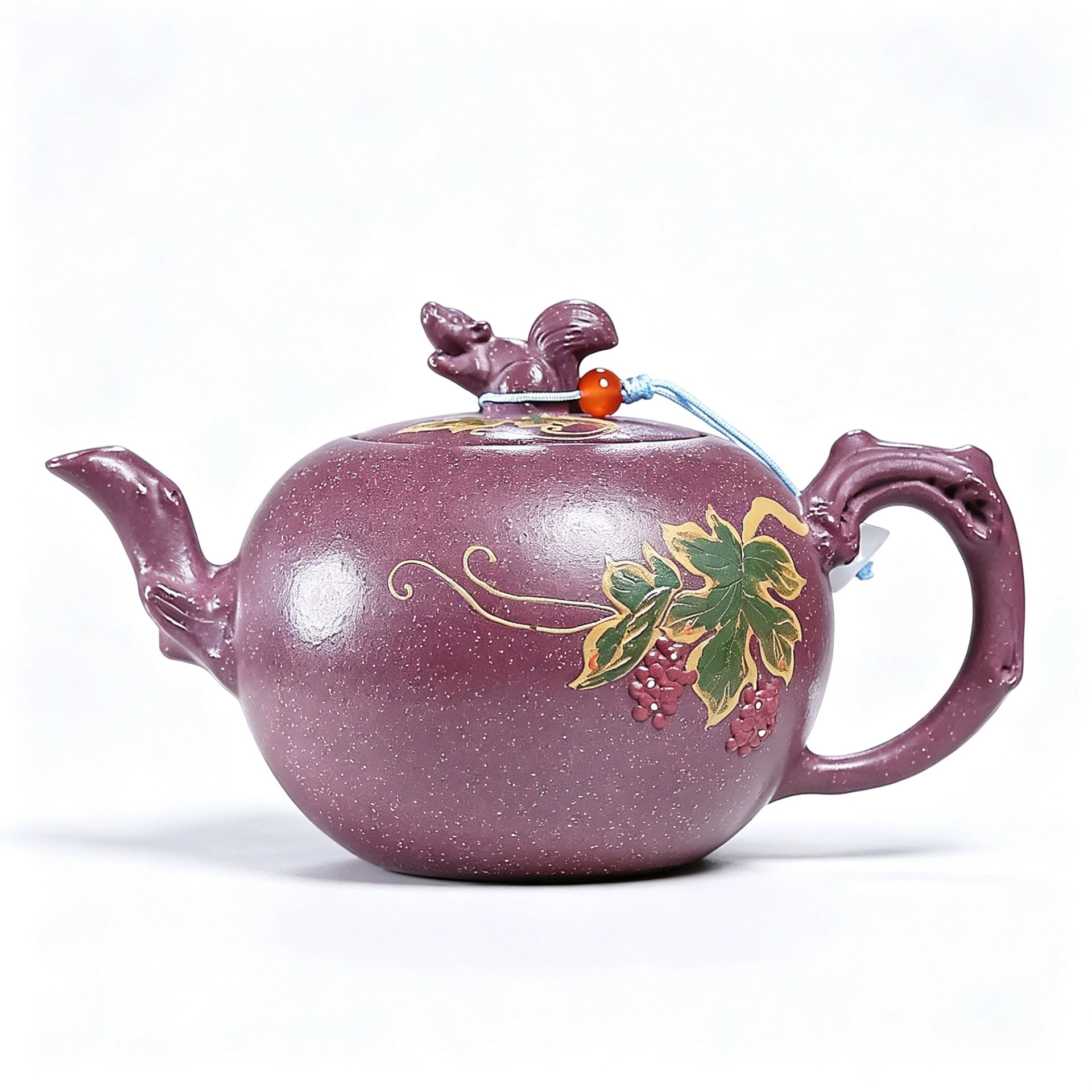 Handmade Squirrel Shaped Yixing Zisha Teapot - Image 2