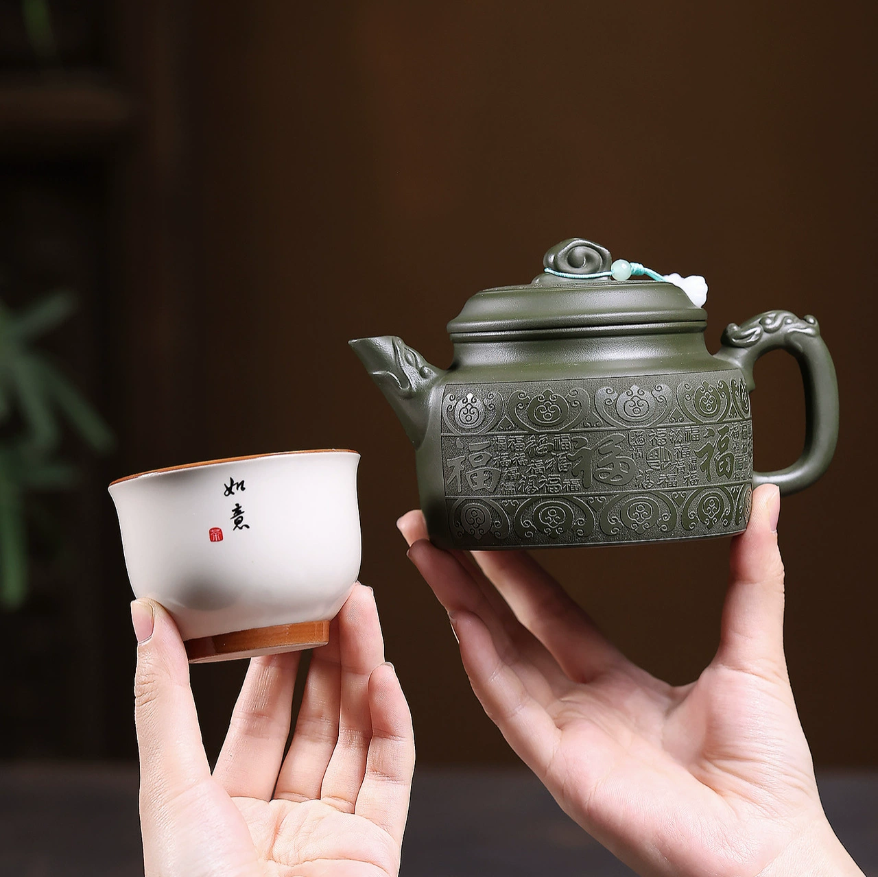 Handmade Baifu Dezhong Yixing Clay Teapot - Image 4