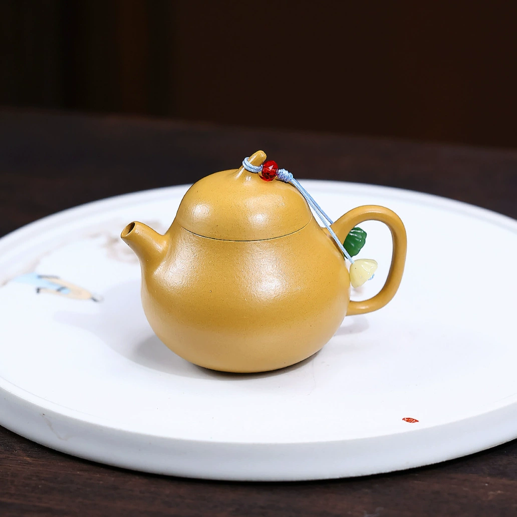 Semi-handmade Fingertip Eggplant Shaped Chinese Tea Kettles - Image 5