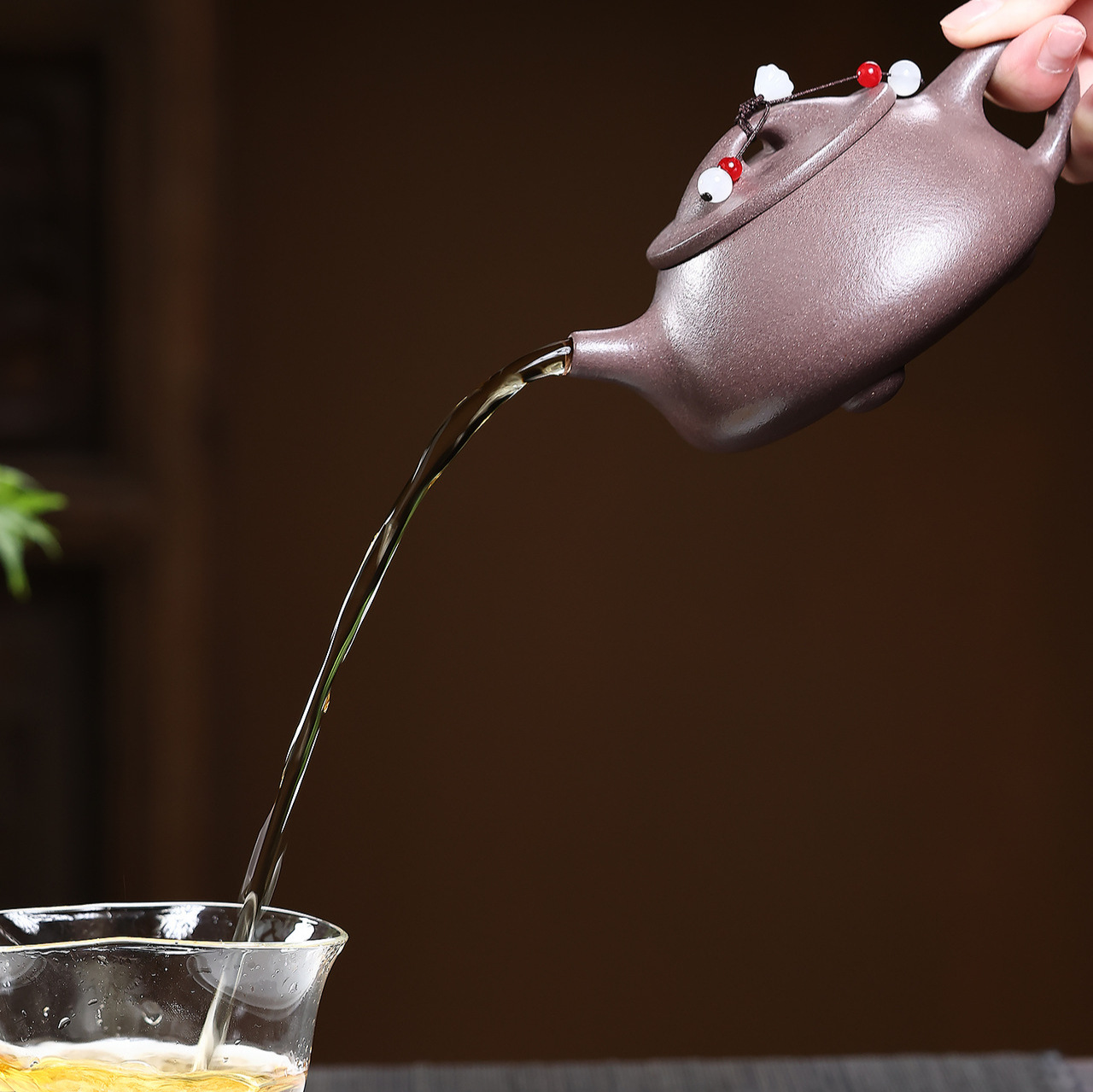 Handmade Gold Sand Shipiao Chinese Tea Kettle - Image 3