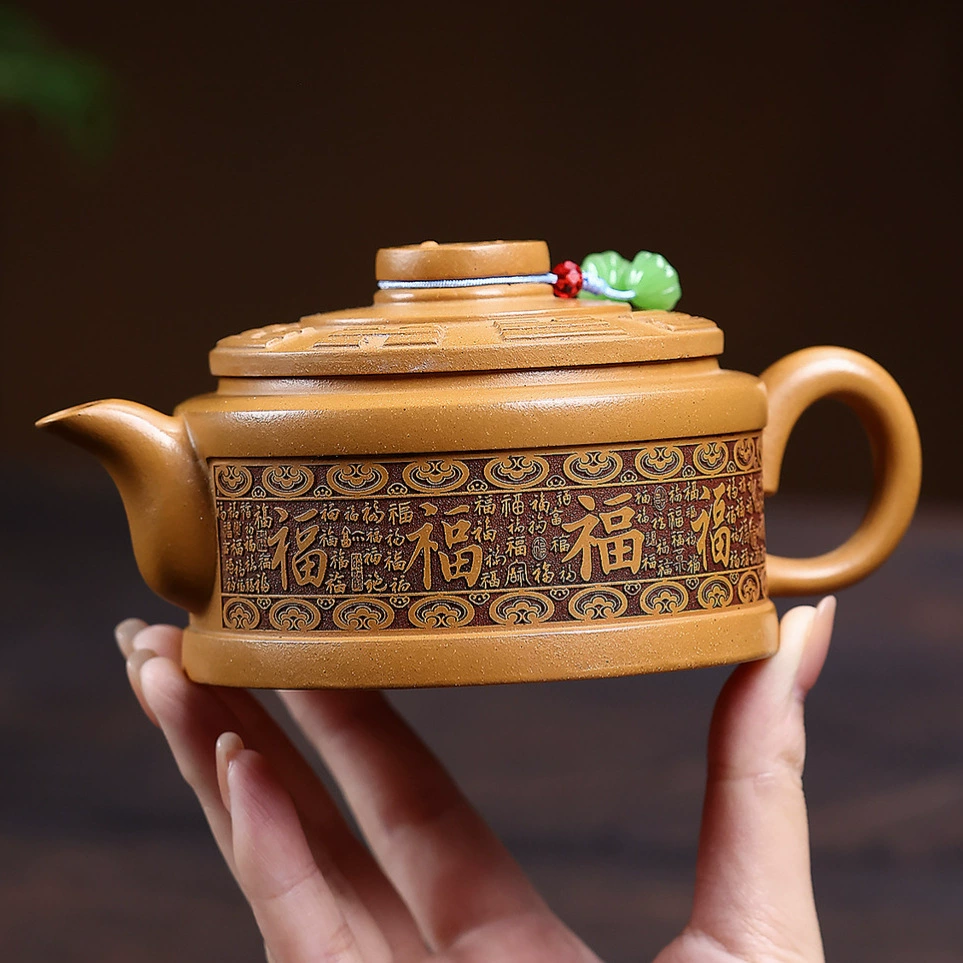 Handmade Plum Bamboo Cold River Chinese Tea Kettles - Image 4