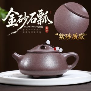 Handmade Gold Sand Shipiao Chinese Tea Kettle