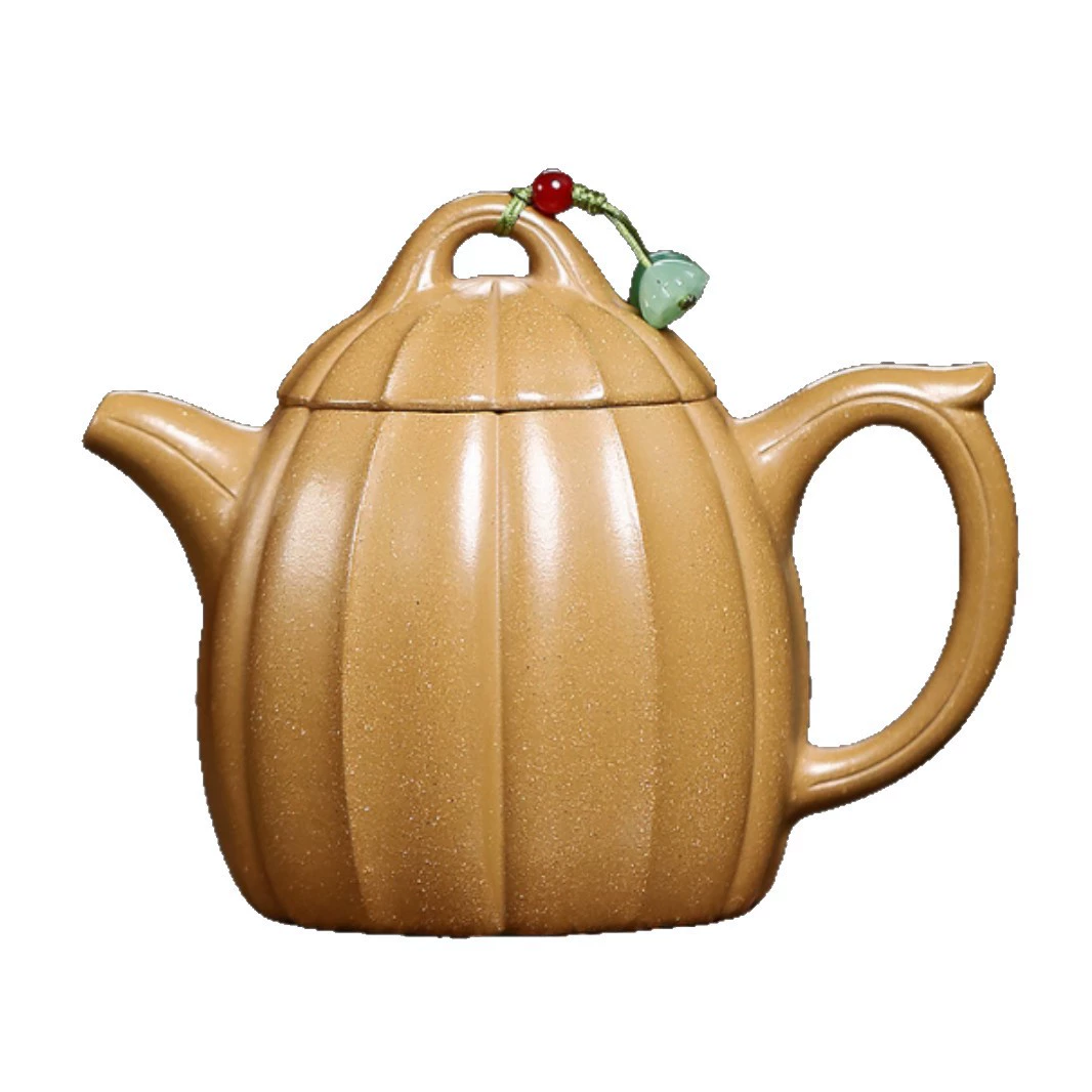 Premium Gold Ridged Qin Quan Zisha Teapot - Image 3