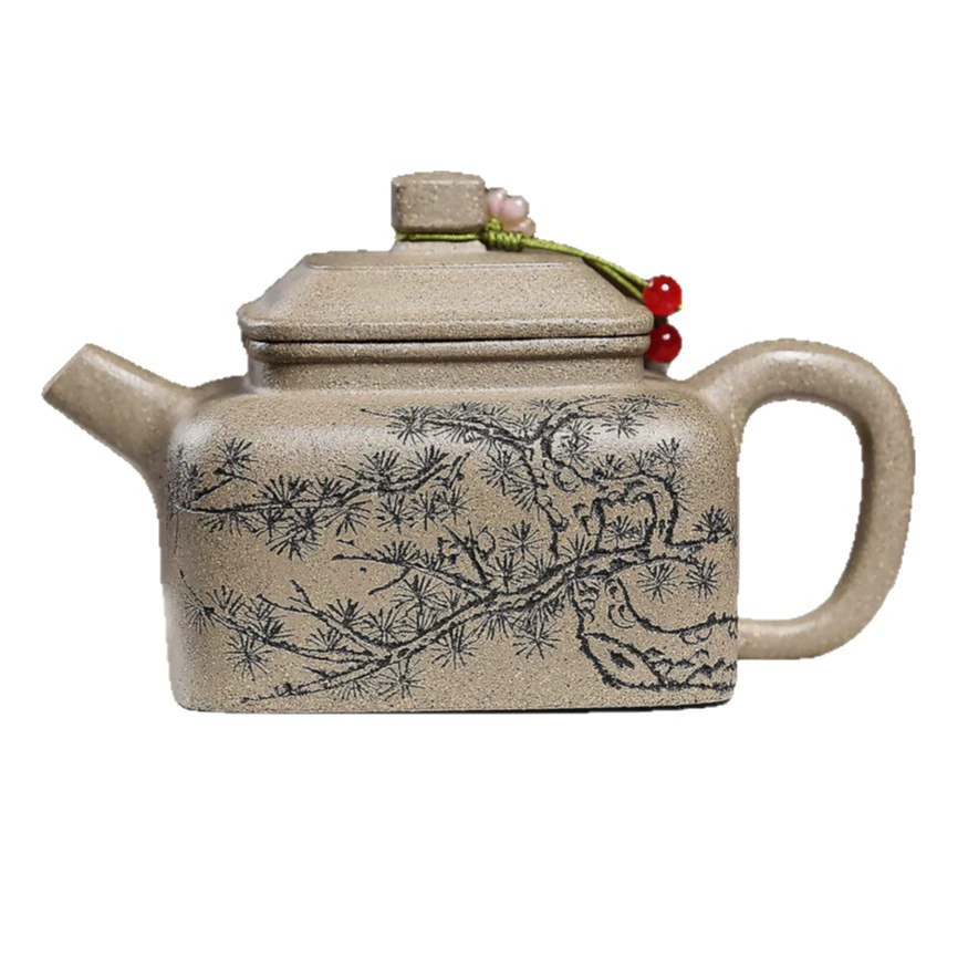 Semi‑Handmade Songying Sifang Dezhong Zisha Teapot - Image 2