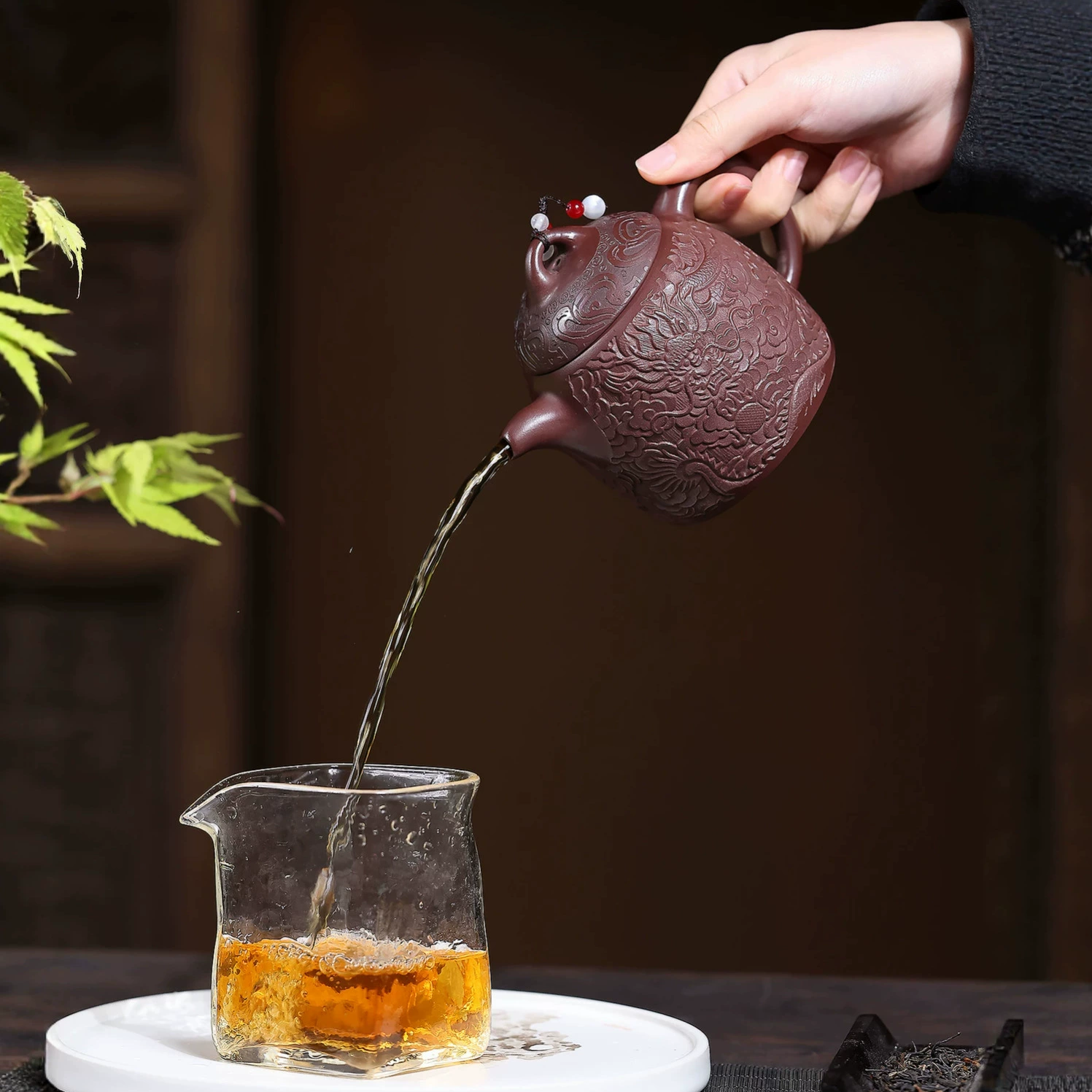 Hand Carved Dragon Qin Quan Handmade Clay teapot - Image 2