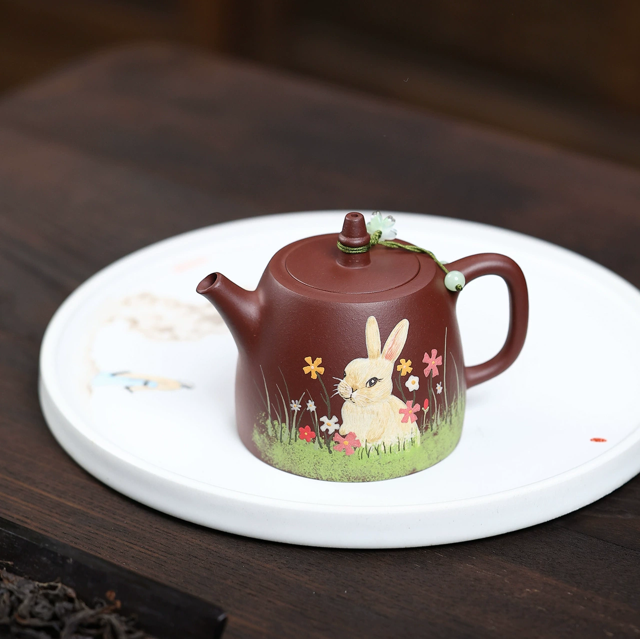 Semi-handmade Chinese Tea Kettle Rabbit Handuo Shape - Image 4