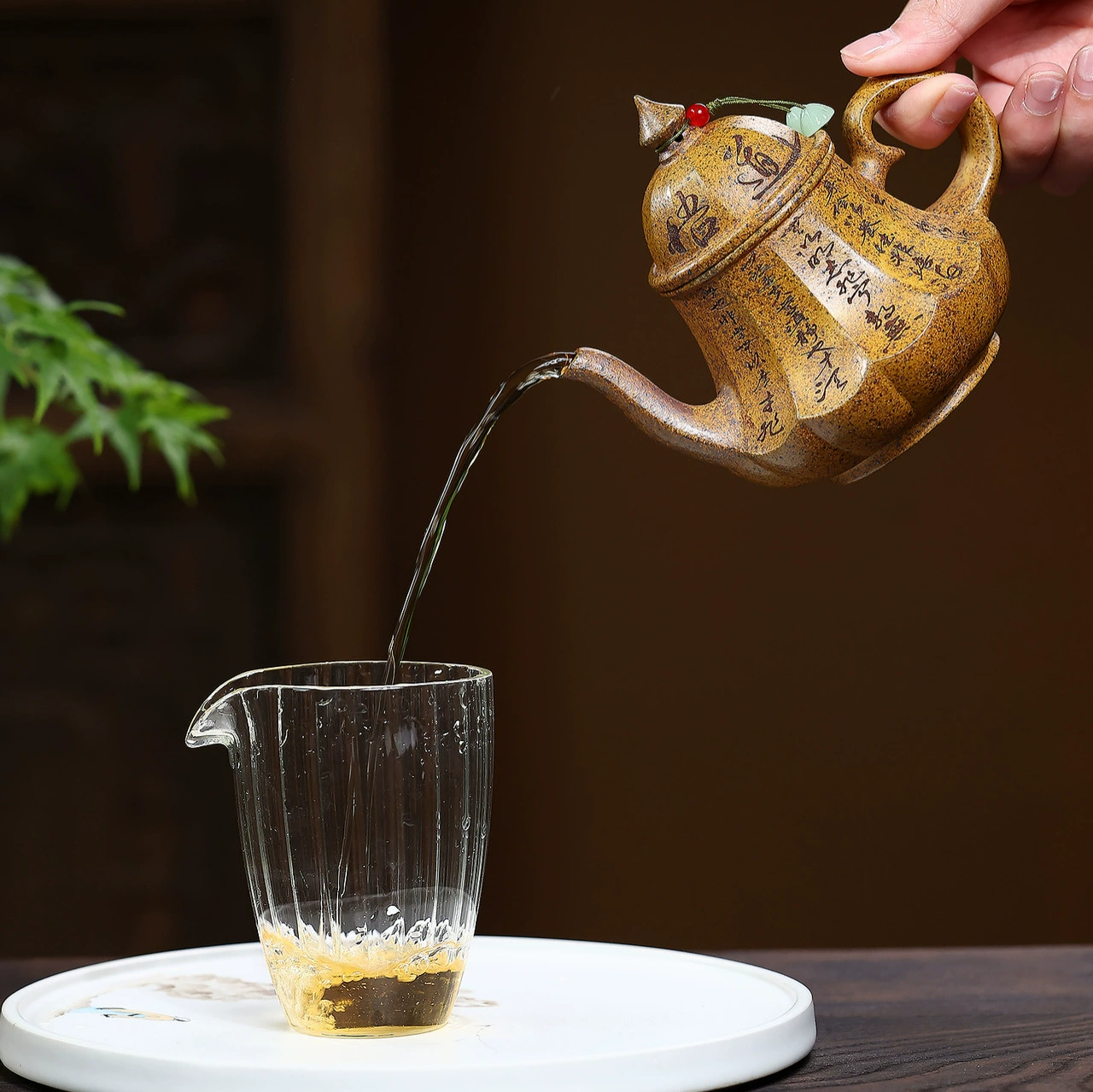 Zisha teapot Handmade Wood Fired Wudao Siting Style - Image 2