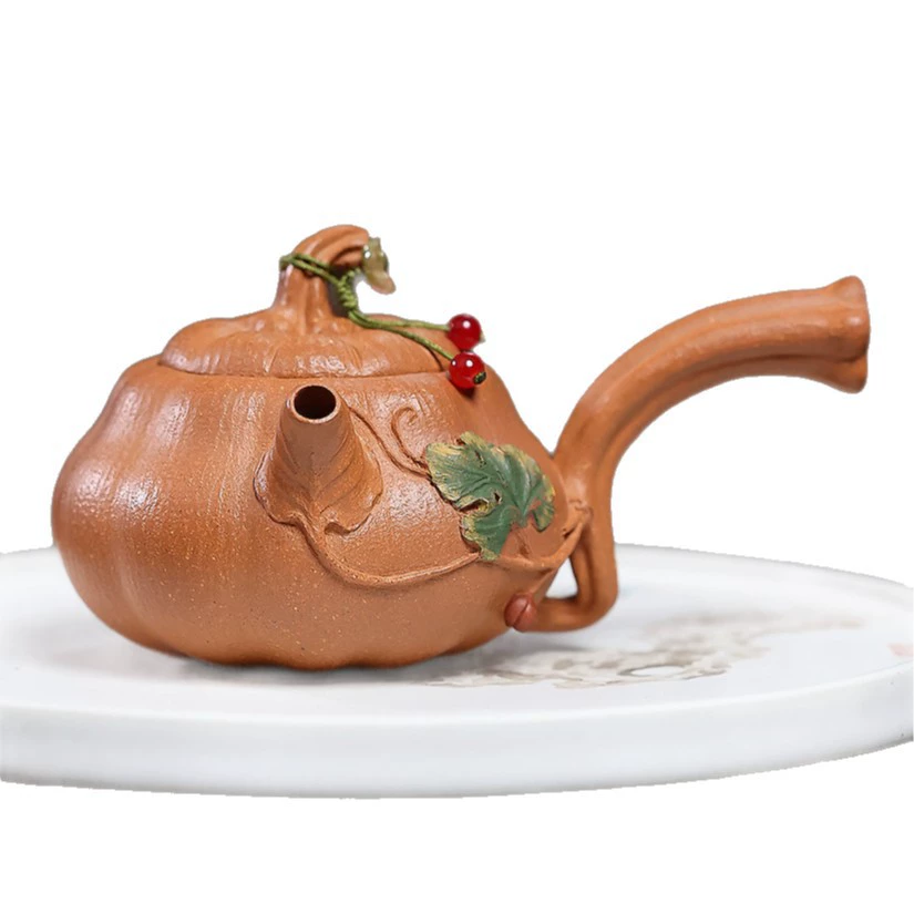 Semi‑Handmade Fruit‑Shaped Tangyu Yixing Clay Teapot