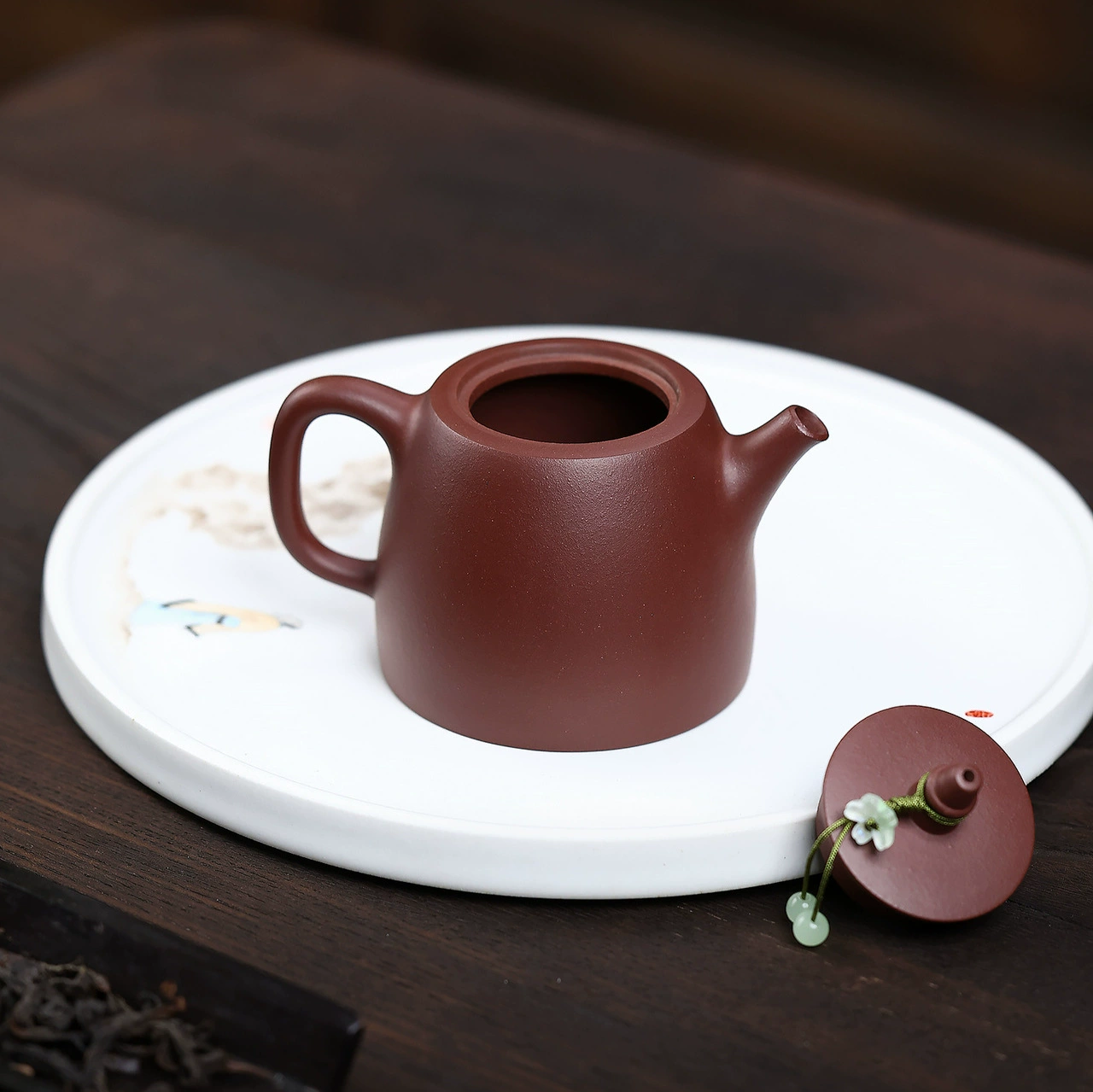 Semi-handmade Chinese Tea Kettle Rabbit Handuo Shape - Image 3