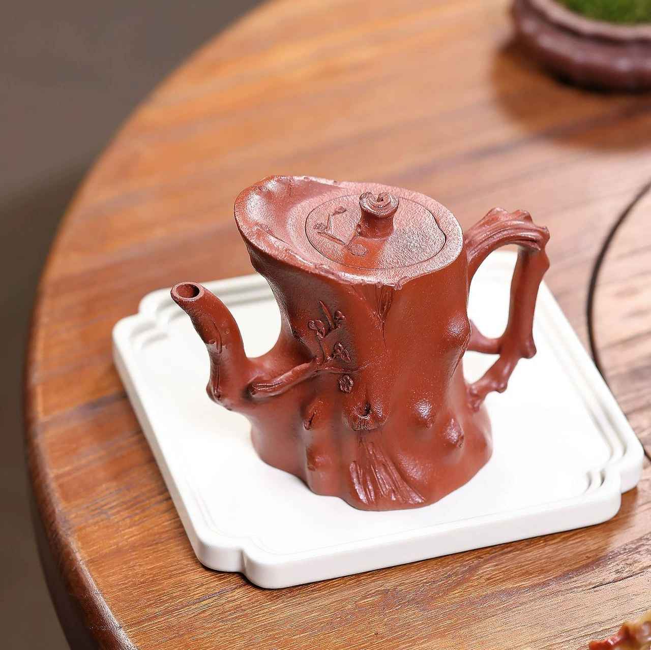 Semi Handmade Imitation Plum Stump Chinese Tea Kettle - Image 3
