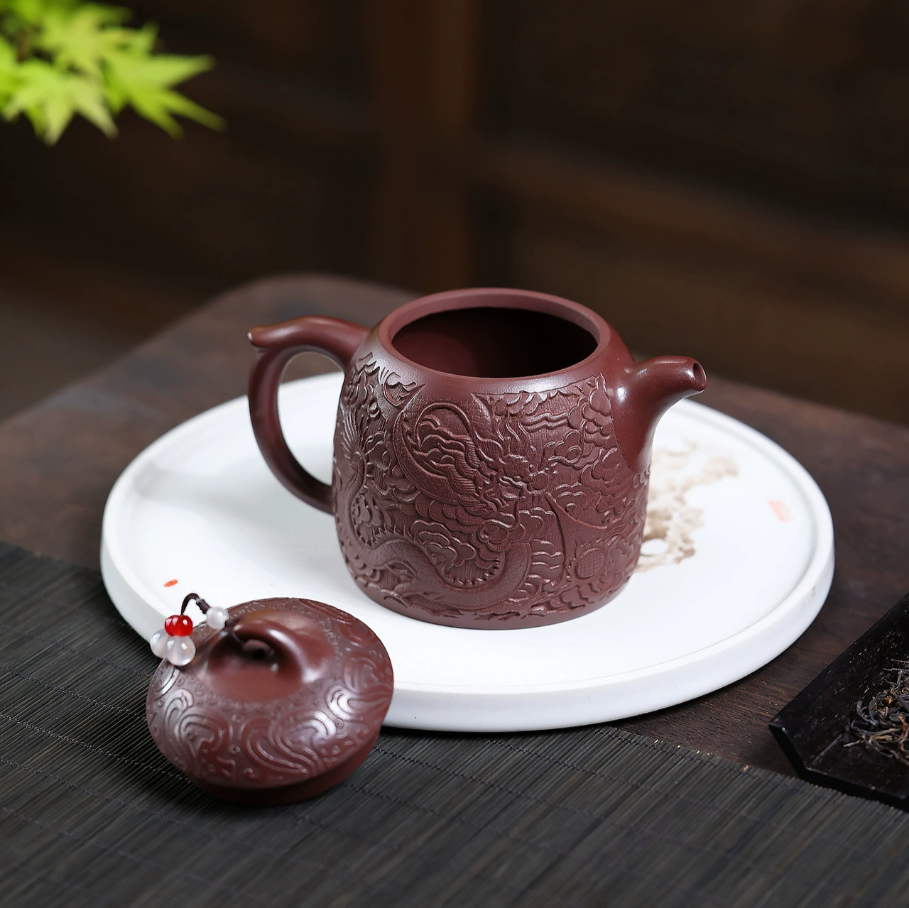 Hand Carved Dragon Qin Quan Handmade Clay teapot - Image 3