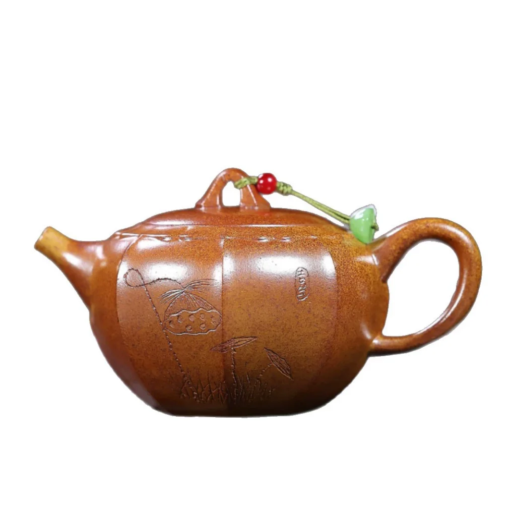 Handmade Zisha Teapot in Lotus Shape